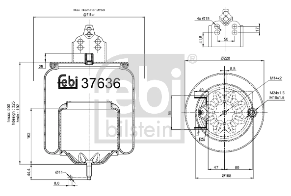 Bellow, air suspension